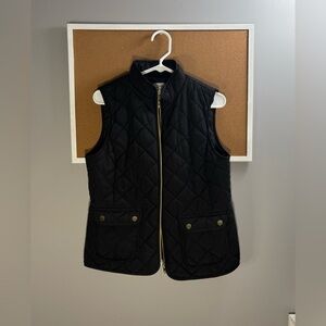 Black Vest w/ Gold Zipper